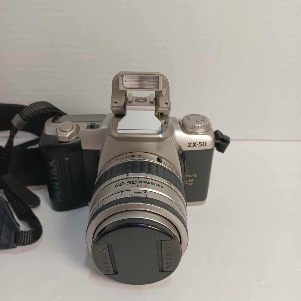 Vintage Pentax ZX-50β 35mm SLR Film Camera with Pentax 35-80mm Lens *Untested*